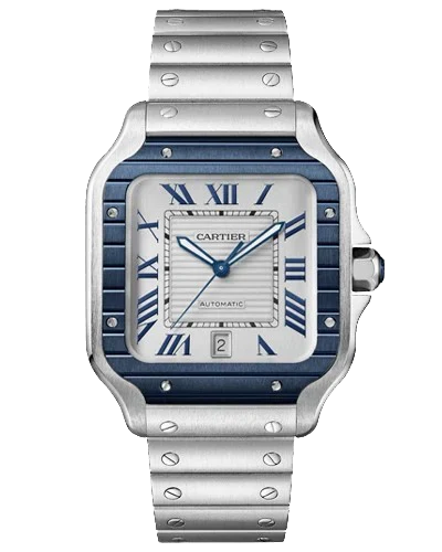 Премиальная реплика Cartier Santos Silver WSSA0047