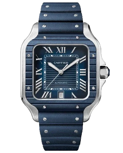 Премиальная реплика Cartier Santos Blue WSSA0048