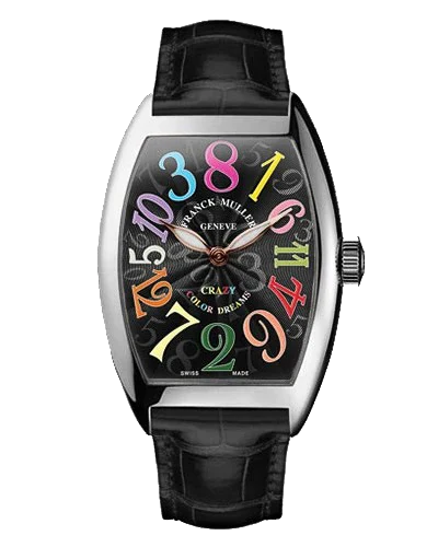 Премиальная реплика Franck Muller Crazy Hours 8880-CH-COL-DRM, циферблат: чёрный, цветные цифры