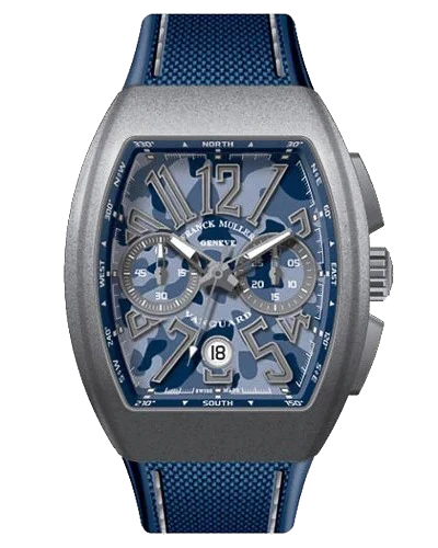 Премиальная реплика Franck Muller Vanguard Camouflage Chronograph V45-CC-DT-CAMOU-TTMC-BL