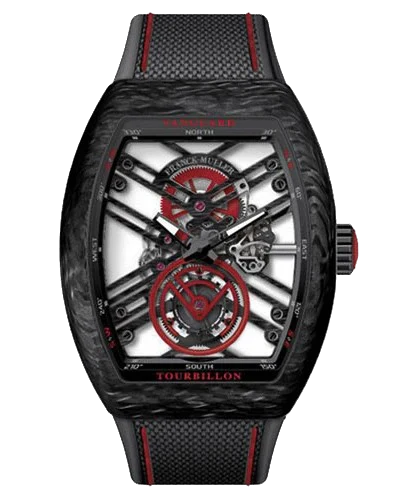 Премиальная реплика Franck Muller Vanguard Tourbillon V45-T-SQT-CARBON-ER