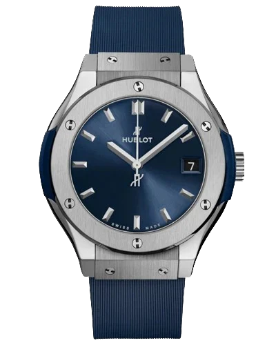Премиальная реплика Hublot Classic Fusion 581.NX.7170.RX, синий циферблат