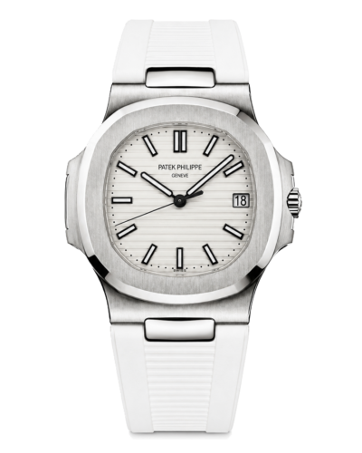 Премиальная реплика Patek Philippe Nautilus 5711/1A-011, на белом ремешке