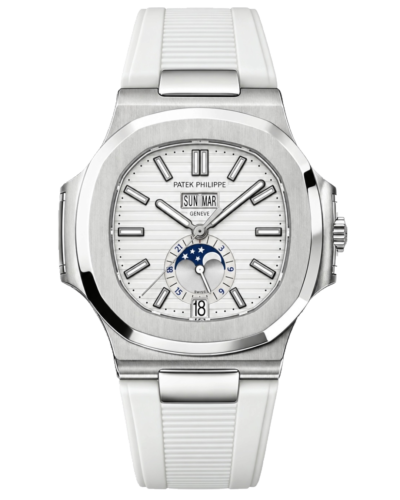 Премиальная реплика Patek Philippe Nautilus Annual Calendar 5726/1A-010, на каучуковом ремешке