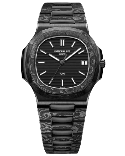 Премиальная реплика Patek Philippe Nautilus DiW Custom Carbon All Black