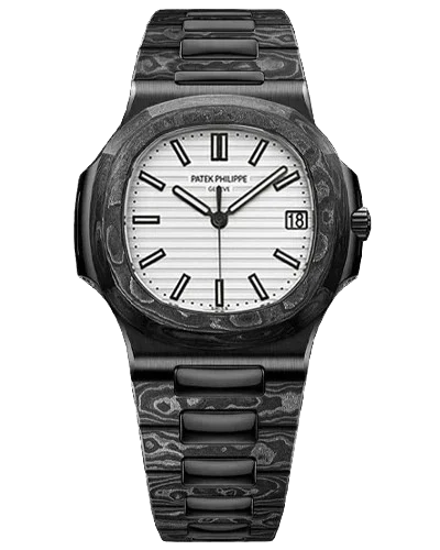 Премиальная реплика Patek Philippe Nautilus DiW Custom Carbon Black & White