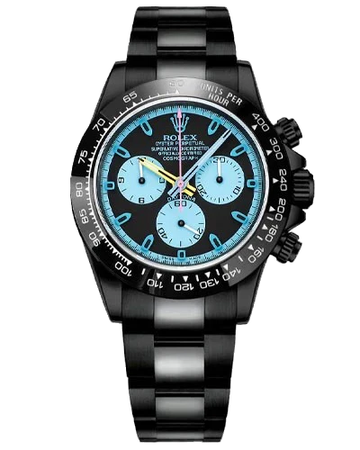 Rolex Cosmograph Daytona Blaken Custom Blue