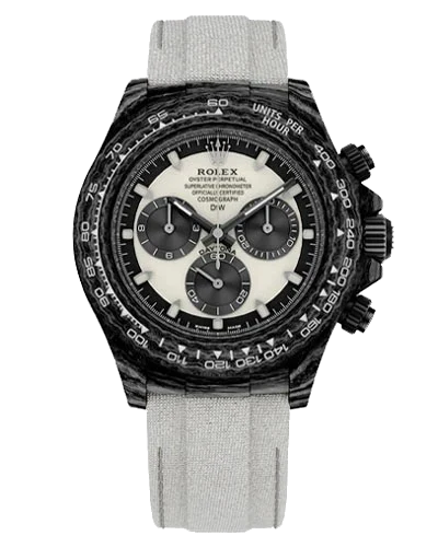 Премиальная реплика Rolex Cosmograph Daytona DiW Custom Carbon Cream