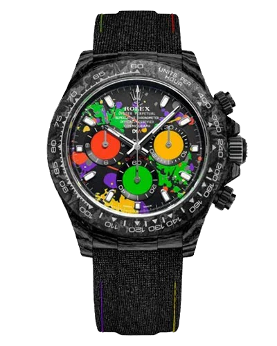 Премиальная реплика Rolex Cosmograph Daytona DiW Custom Carbon Black