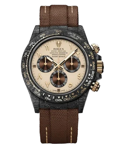 Премиальная реплика Rolex Cosmograph Daytona DiW Custom Carbon Brown