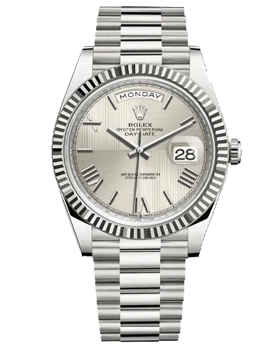 Rolex Day-Date 228239-0006, серебристый циферблат