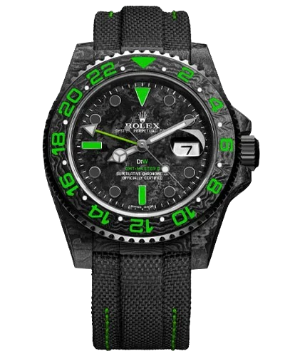 Премиальная реплика Rolex GMT-Master II DiW Custom Carbon Dark Green