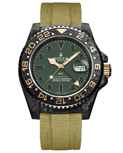 Премиальная реплика Rolex GMT-Master II DiW Custom Carbon Cream
