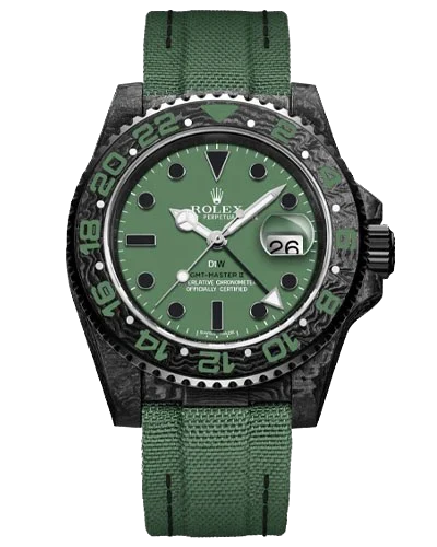 Премиальная реплика Rolex GMT-Master II DiW Custom Carbon Khaki