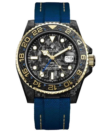 Премиальная реплика Rolex GMT-Master II DiW Custom Carbon Golden Sail