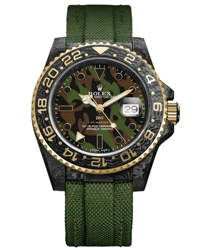 Премиальная реплика Rolex GMT-Master II DiW Custom Carbon Military