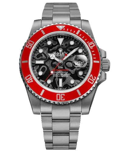 Премиальная реплика Rolex Submariner Date DiW Custom Red & Black