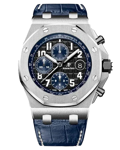 Премиальная реплика Audemars Piguet Royal Oak Offshore Chronograph 26470ST.OO.A028CR.01, на кожаном ремешке