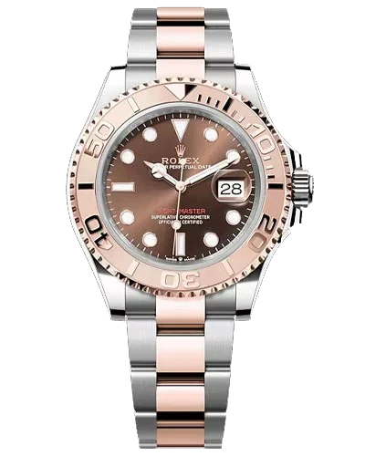 Премиальная реплика Rolex Yacht-Master 126621-0001 Gold & Brown
