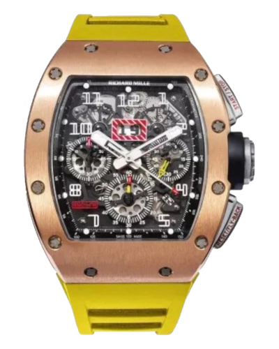 Премиальная реплика Richard Mille RM011 FM Felipe Massa Chronograph Watch Yellow
