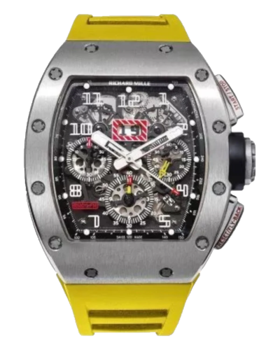 Премиальная реплика Richard Mille RM 011 FM Felipe Massa Chronograph Watch Yellow, flyback-хронограф