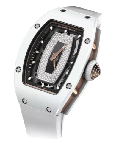 Премиальная реплика Richard Mille RM 07-01 White Ceramic Diamonds Black