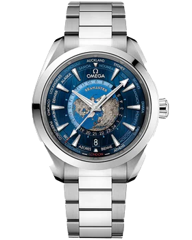 Премиальная реплика Omega Seamaster Aqua Terra Co-axial Master Chronometer GMT Worldtimer 220.10.43.22.03.001