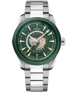 Премиальная реплика Omega Seamaster Aqua Terra Co-axial Master Chronometer GMT Worldtimer 220.30.43.22.10.001