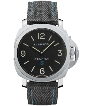 Премиальная реплика Panerai Luminor Base Logo 3 Days Black - Blue OP PAM00774