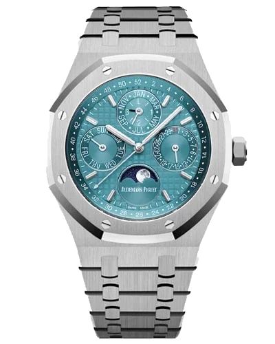 Премиальная реплика Audemars Piguet Royal Oak Perpetual Calendar 26607BC.OO.1220BC.01, бирюзовый циферблат