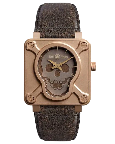 Премиальная реплика Bell & Ross Instruments BR0192-SKULL-BR