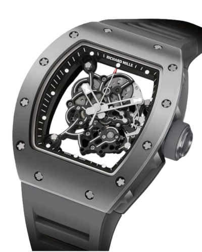 Премиальная реплика Richard Mille RM 055 Bubba Watson Black Edition, серо-чёрное оформление