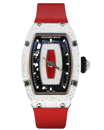 Премиальная реплика Richard Mille RM07-01 Snow Set Diamonds (Red Lips)