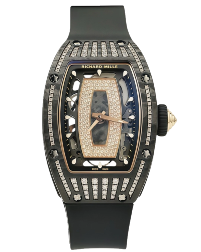 Премиальная реплика Richard Mille RM07-01 Carbon TPT Medium Set Diamonds