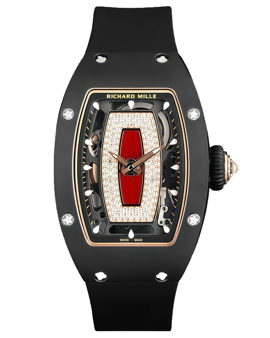 Richard Mille RM07-01 Black Ceramic Red Lips
