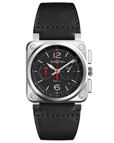 Премиальная реплика Bell & Ross Instruments Chronograph BR0394-BLC-ST