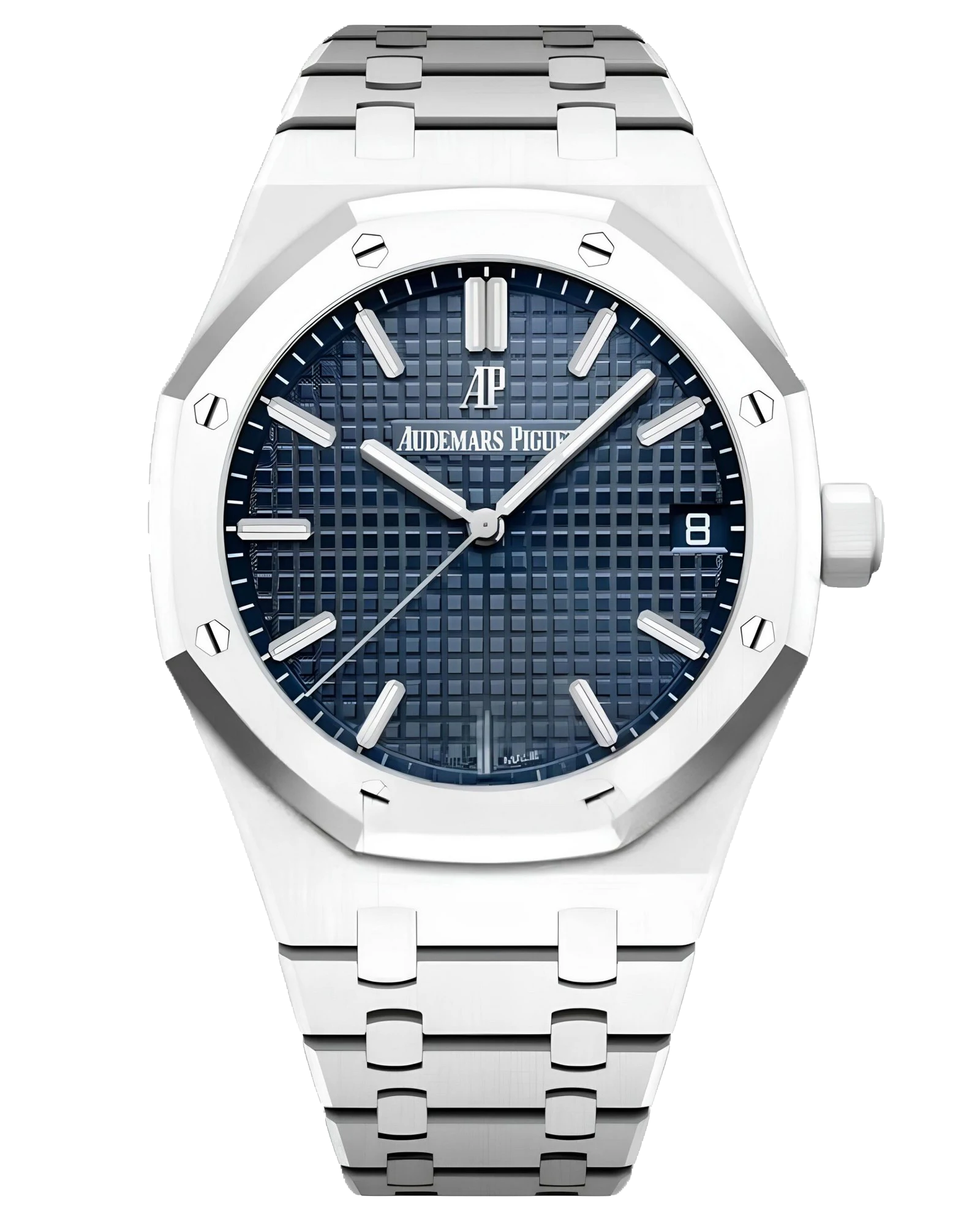 Audemars Piguet Royal Oak Ceramic 15500ST, синий циферблат