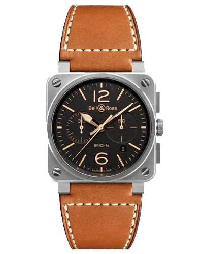 Премиальная реплика Bell & Ross Instruments Chronograph BR0394-ST-G-HE