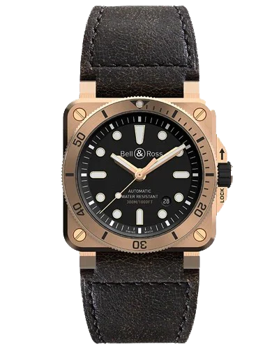 Премиальная реплика Bell & Ross Instruments Diver BR0392-D-BL-BR