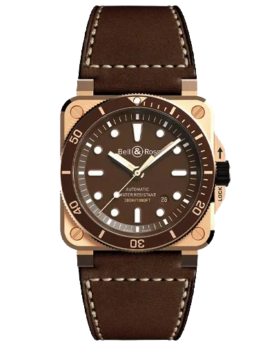 Премиальная реплика Bell & Ross Instruments Diver BR0392-D-BR-BR