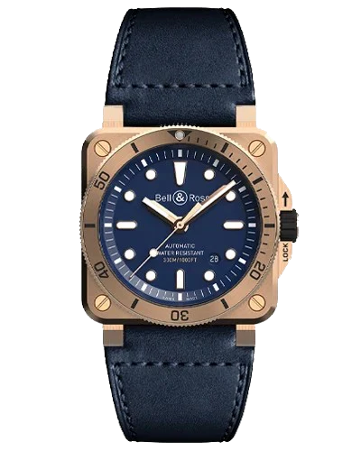 Премиальная реплика Bell & Ross Instruments Diver BR0392-D-BU-BR
