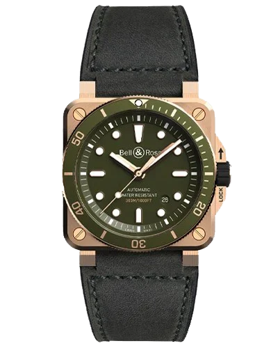 Премиальная реплика Bell & Ross Instruments Diver BR0392-D-G-BR
