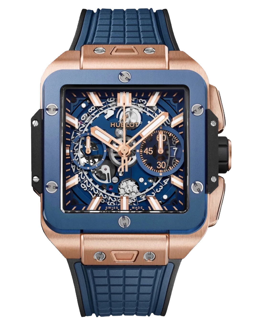 Hublot Square Bang Unico Blue Ceramic 821.OL.5180.RX