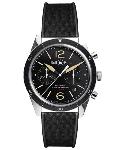 Премиальная реплика Bell & Ross Vintage Chronograph BRV126-ST-HER/SRB
