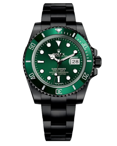 Премиальная реплика Rolex Submariner Blaken, зелёный циферблат