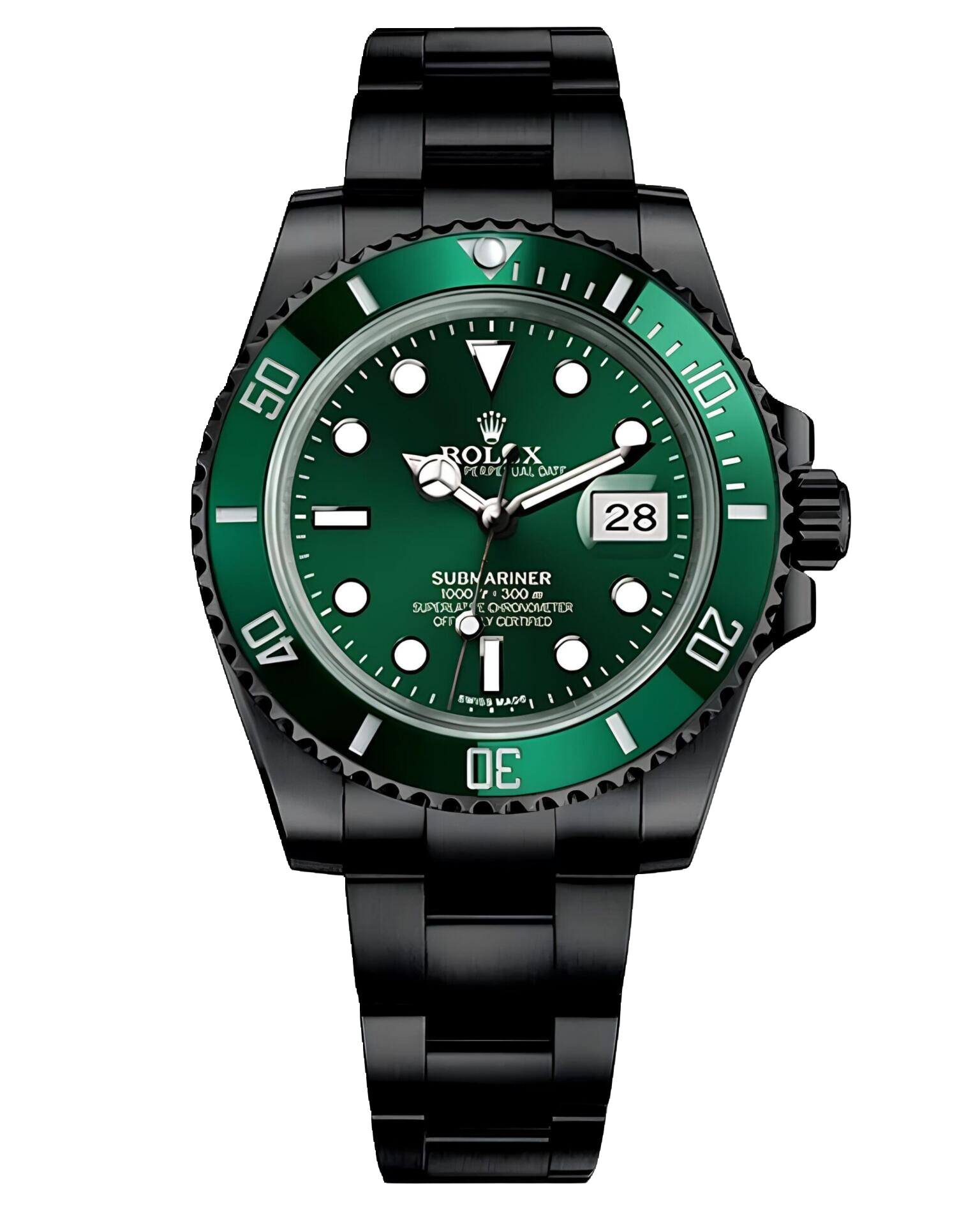 Rolex Submariner Blaken, зелёный циферблат