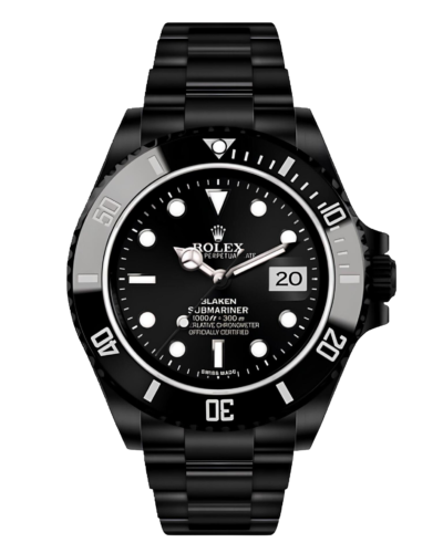 Премиальная реплика Rolex Submariner Blaken, чёрно-белое оформление