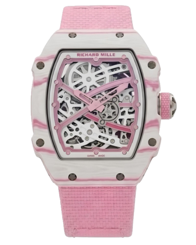 Премиальная реплика Richard Mille RM 67-02 Pink Quartz TPT®, кварцевый композит и карбон