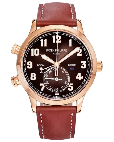 Премиальная реплика с позолотой Patek Philippe Calatrava Pilot Travel Time 5524R-001