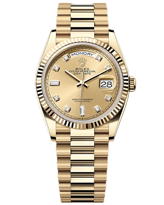 с позолотой Rolex Day-Date 128238-0008